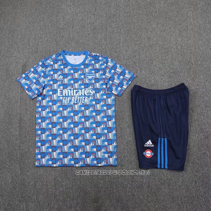 Chandal del Arsenal 22-23 Manga Corta Azul - Pantalon Corto